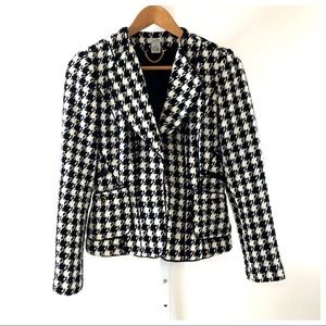 Vintage Cache Houndstooth Blazer Jacket